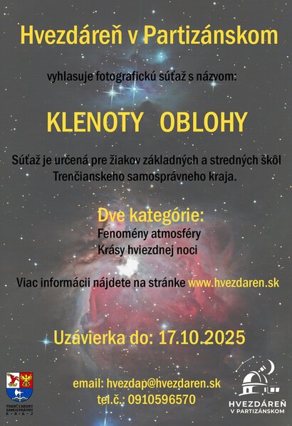 Fotografická súťaž KLENOTY OBLOHY